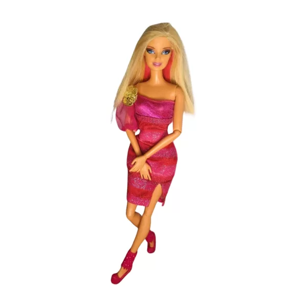 Barbie Fashionista Com Vestido Pink De 2012 Mattel